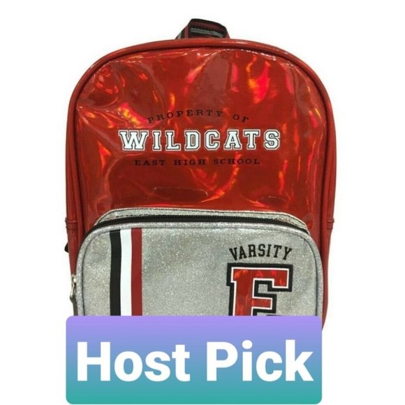 Disney Accessories Disney High School Musical Mini Backpack Red And Silver Sparkle Poshmark